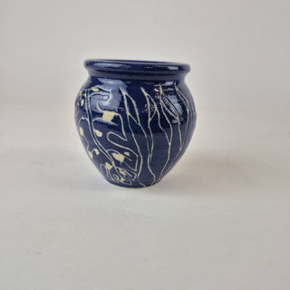 Mini Vase - Blue & White