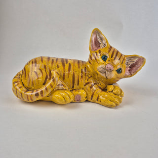 Animal Sculpture- Tiger Lily Cat