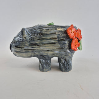 Animal Sculpture - Wombat planter Willomina