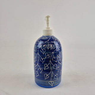 Soap Dispenser - Blue & White