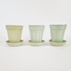 Mint Green Planter - Planter & Dish