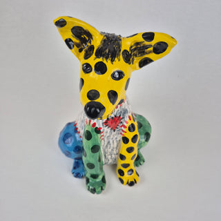 Animal Sculpture - Patchwork Dog Dave