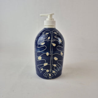 Soap Dispenser - Blue & White