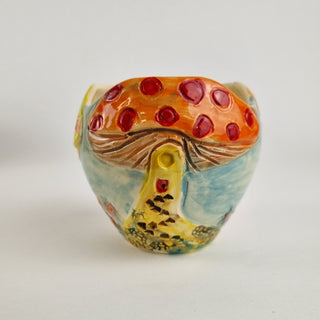 Carved Bowl Small - Mushrooms