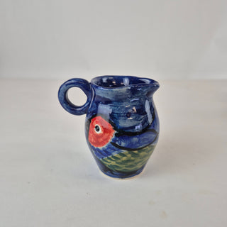 Mini Milk Jug - Red Head Bird