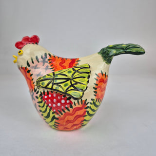 Sculpture - Chicken Medium Patchwork Pattie