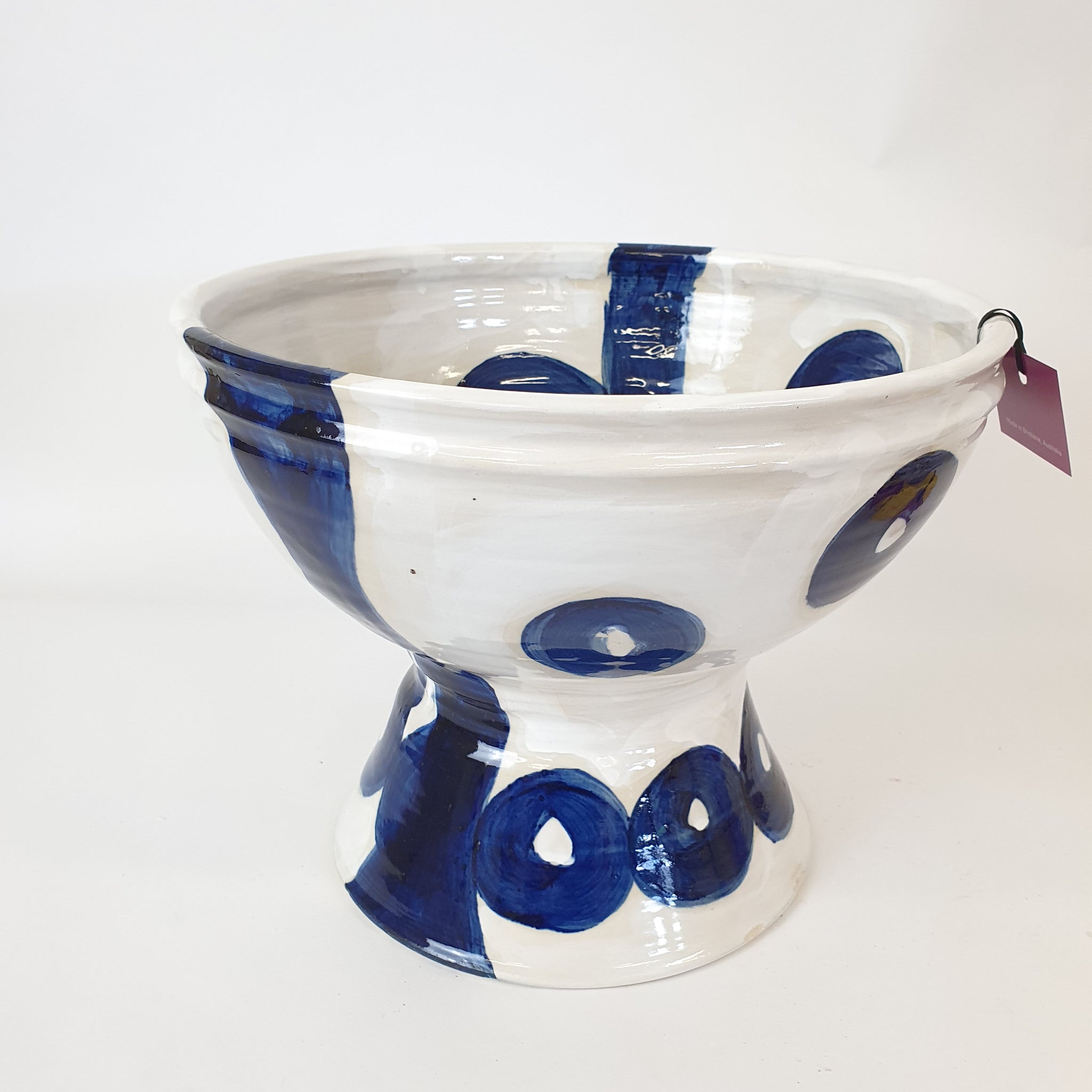 Blue and White Punch Bowl