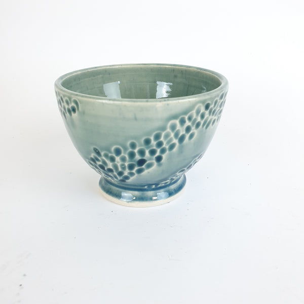 Dotted Swirl - Glazed Bowl