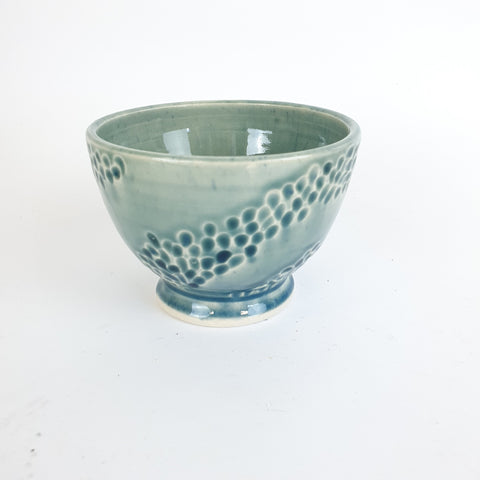 Dotted Swirl - Glazed Bowl